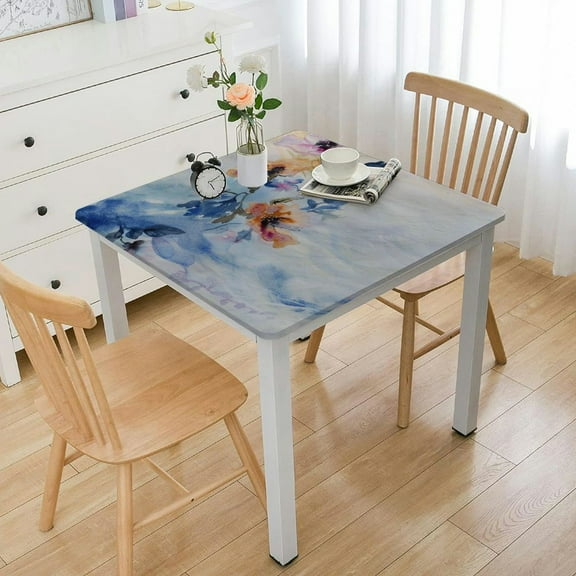 HAOXIT  Table Cloths Decorative Washable Rectangle Tablecloth Table Cloth, Dining, Kitchen &amp; Camping, Lazy Summer Days - Spring/Summer white