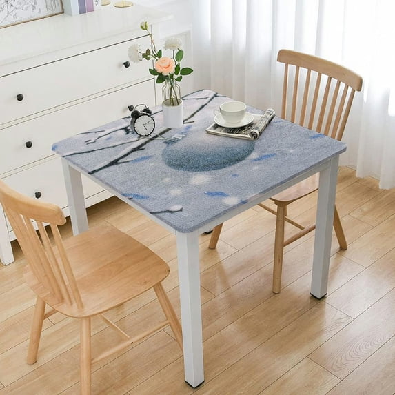 HAOXIT Table Cloths Diameter Decorative Washable Square Tablecloth, Dining, Kitchen & Camping, Fairy Christmas - Thanksgiving/Christmas 40*40