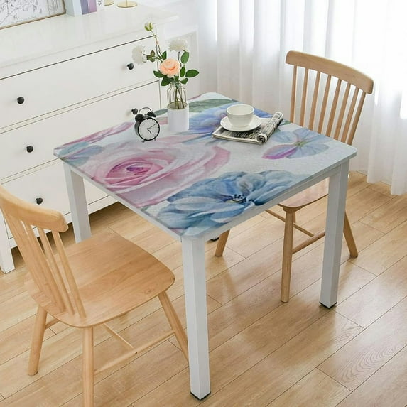 HAOXIT Table Cloths Dust-Proof for Square Party Decorations Kitchen Dining Room Use Ins 52*52