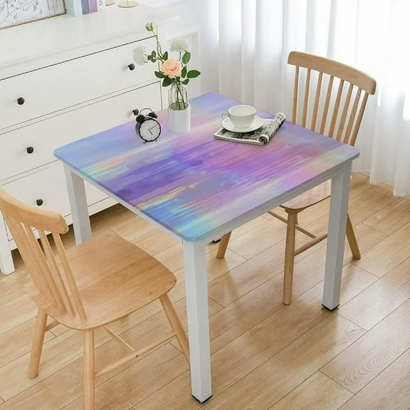 HAOXIT , Table Cloths Iridescence Table Covers Disco Party Decorations, Birthday Decor for Buffet Table 40*40