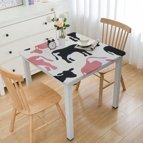 HAOXIT Table Cover Blue Farm Party Decoration for Boys Girls Birthday Party Supplies 36*36