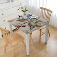 thumbnail image 1 of HAOXIT Table Cover Decorative Washable Square s, Dining, Home, Banquet, Buffet, - Beige - Thanksgiving/Christmas 52*52, 1 of 7