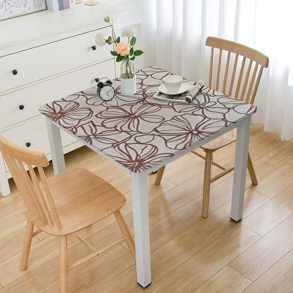 HAOXIT Table Cover Decorative Washable Square s, Kitchen, Dining, Buffet & Camping, - Thanksgiving/Christmas 40*40
