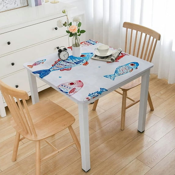 HAOXIT Table Cover Wipe Clean Oil-Proof//Stain-Resistant 60''x60''