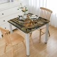 thumbnail image 1 of HAOXIT Tablecloth, Animal Theme a Fluffy Wild in The and Design Pattern Print, Dining Room Kitchen Rectangular Table Cover 60''x60'', 1 of 7