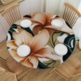 thumbnail image 1 of HAOXIT Tablecloth Colorful Round Table Cloth Protector Proof Table Cover 46-50, 1 of 8