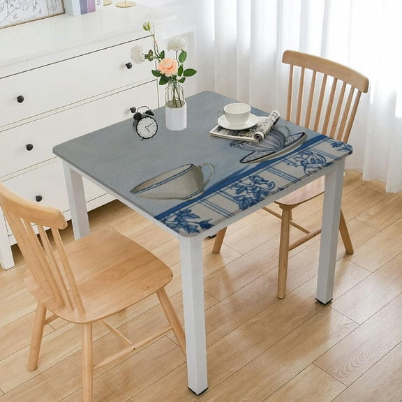 HAOXIT Tablecloth Decorative Rectangle Tablecloths Washable Table Cover, Home, Wedding, Restaurant, Buffet Party & Camping, Canton - Spring/Summer white
