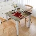 thumbnail image 1 of HAOXIT Tablecloth, Dirty Wall Bloody Hand Print Murky Palm Trace Victim Violence, Rectangular Table Cover for Dining Room Kitchen Decor 60''x60'', 1 of 7