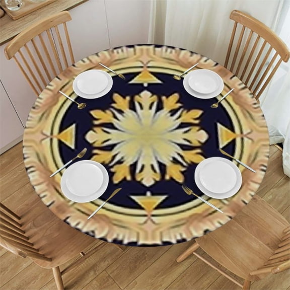 HAOXIT Tablecloth, Flag United Kingdom Modern British Loyalty, Dining Room Kitchen Round Table Cover
