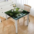 thumbnail image 1 of HAOXIT Tablecloth, Hidden in Forest with Botanic Blossoms and , Rectangular Table Cover for Dining Room Kitchen Decor 48''x48'', 1 of 7