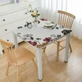 thumbnail image 1 of HAOXIT Tablecloth,Printing Flower Picnic Wipeable Square Tableclothes, Vinyl Oil Proof No-Iron Rectangular Tablecloths 60''x60'', 1 of 7