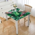thumbnail image 1 of HAOXIT Tablecloth Square Leaves Summer Theme Print Dark Green Decorative Table Cloth with Dust-Proof Wrinkle Resistant Decor for Home Kitchen Dining Room Outdoor Patio 40*40, 1 of 8