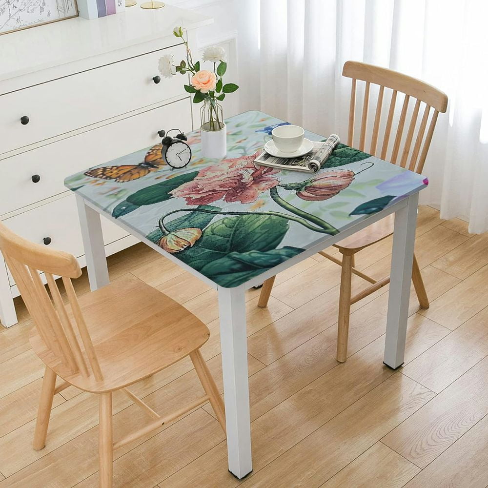 HAOXIT Tablecloth Square Table Cover Decorative Washable Square