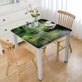 thumbnail image 1 of HAOXIT Tablecloth, Stream Cascade in Tropical Among Trees Serene , Dining Room Kitchen Rectangular Table Cover 60''x60'', 1 of 7