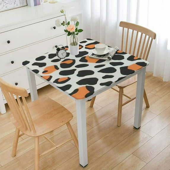HAOXIT Tablecloth Theme Print Table Cover with , , , Print Tablecloth for Birthday Halloween Party Decorations () 36*36