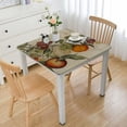 thumbnail image 1 of HAOXIT  Tablecloths Decorative Rectangle Tablecloth Washable Table Cover, Holiday Dinner, Pumpkin Garden - Cloudy Cream - Thanksgiving/Christmas 40*40, 1 of 7