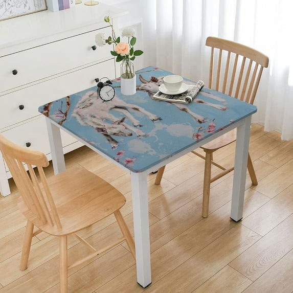 HAOXIT Tablecloths Decorative Rectangle Tablecloth Washable Table Cover, Holiday Dinner, Wedding & Dining, -Thanksgiving/Christmas 36*36