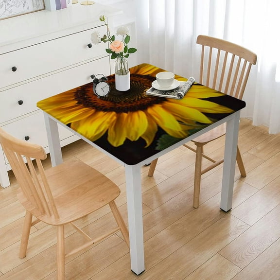 HAOXIT Tablecloths Polyester Table Cloth for Kitchen Dinning Table Washable Table Cover for Parties Wedding 46*46