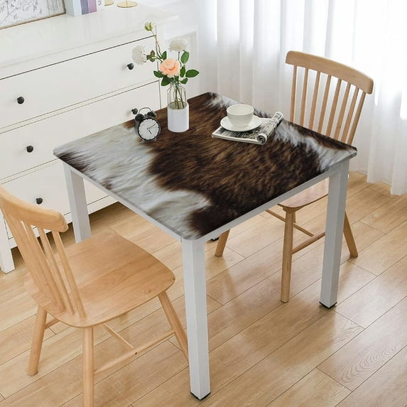 HAOXIT Tablecloths Polyester Table Cloth for Kitchen Dinning Table Washable Table Cover for Parties Wedding Picnic 36*36