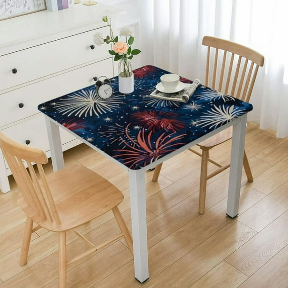 HAOXIT Tablecloths Polyester Table Covers Decor for Rectangle Table,Home Dining,,Party,Oil Proof 46*46