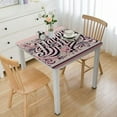 thumbnail image 1 of HAOXIT Tablecloths Square Table Cover for Women Decorations Flower Pink Tablecover 48''x48'', 1 of 7