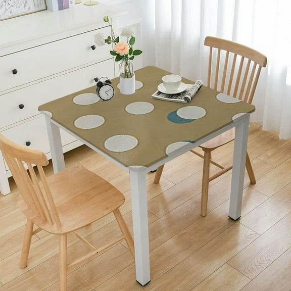 HAOXIT Tabletop Collection Flannel Backed Tablecloth 40*40