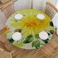 thumbnail image 1 of HAOXIT Tropical Flowers Tablecloth  Waterproof, Spring Summer Oblong Table Cloth Washable, Cloth Table Cover for Party Picnic Dinner Decor  38-42, 1 of 8