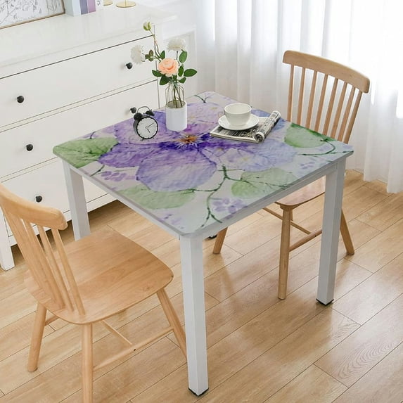 HAOXIT Washable Rectangle Table Cover Decorative s, Dining, Buffet Parties & Camping, Mornings - Spring/Summer white