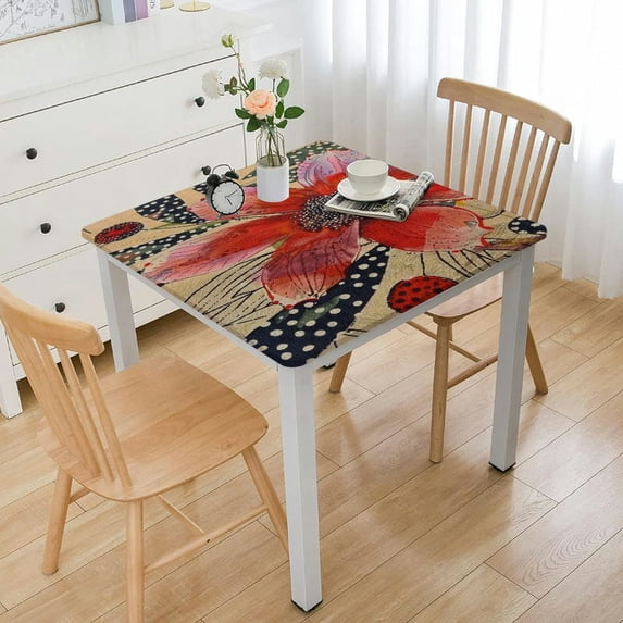 HAOXIT Washable Rectangle Table Cover Decorative s, Dining, Buffet Parties & Camping, - Thanksgiving/Christmas 46*46