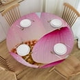 thumbnail image 1 of HAOXIT Waterproof Round Tablecloth with Floral Water Art, Perfect for Birthdays and Holidays 31-35, 1 of 9