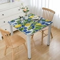 thumbnail image 1 of HAOXIT Yellow Lemon Print Fitted Square Tablecloth Elastic Edged, Table Covers, Washable Polyester Table Cloths for Restaurants Picnic Patio Outdoor Party Decor white, 1 of 8