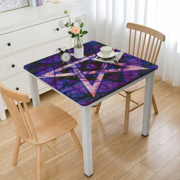 HAOXIT n Pagan Party Square Table Cloth Cover Decorations Fabric Square Tablecloth for Home Dining Room Kitchen Decor 52*52