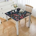 thumbnail image 1 of HAOXIT square Tablecloth ,Summer Colorful Flowers Circle Table Cloth Polyester Waterproof Stain Wrinkle Free Table Cover for Home Kitchen Dining Party Pinic Patio Outdoor Decor 44''x44'', 1 of 7