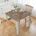 thumbnail image 1 of HAOXIT with Backing Elastic Edge Design Table Cover Oil-Proof Table Cloth Stain-Resistant Wipeable for Table white, 1 of 7