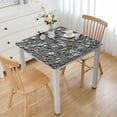 thumbnail image 1 of HAOXIT with Backing Oil-Proof Table Cloth Stain-Resistant Wipeable Rectangle or Square Table Cover 52*52, 1 of 7