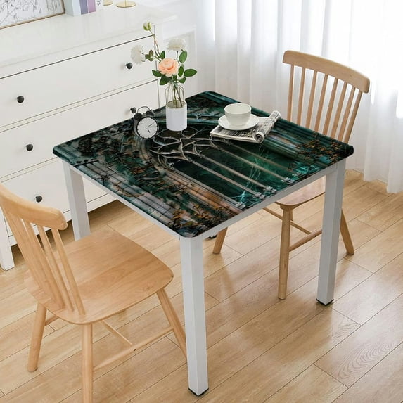 HAOXIT , with on to , Dining Room Kitchen Rectangular Table Cover 48''x48''