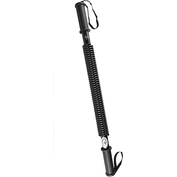 HAOYING Black 90 KG / 198 LB Dual Spring Power Twister Bar, Super Heavy Duty Arm and Chest Builder Strengthener(90KG)