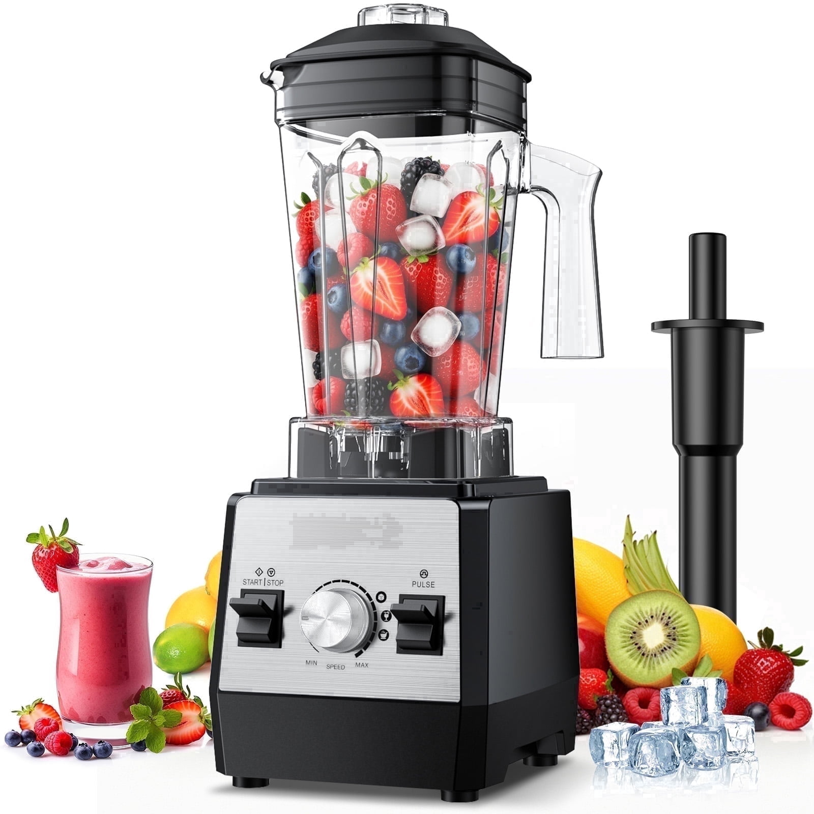 HAOYUNDUO Smoothie Blender, 1400W High-Speed Countertop Blender, 60 Oz BPA-Free Jar for Shakes, Smoothies, Frozen Drinks & Ice Crushing