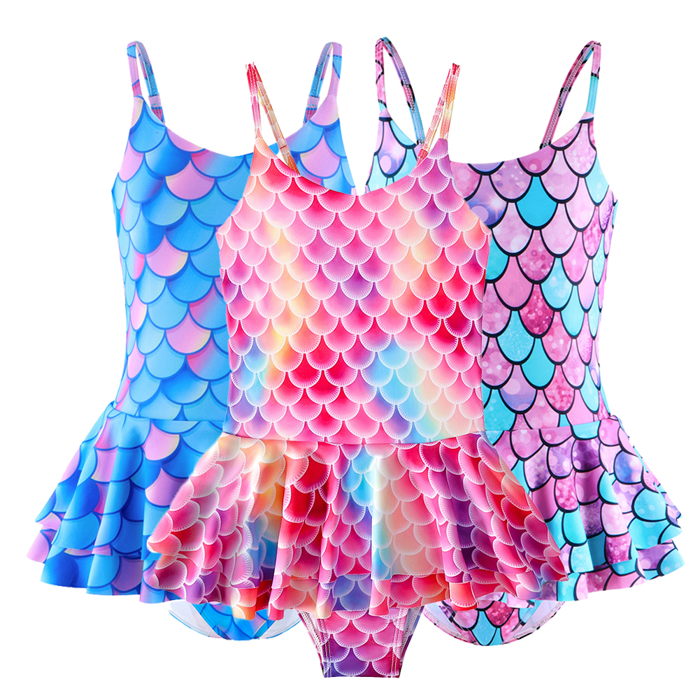 HAOYUNL Girls Swimsuits For Kids Teen One Piece Bathing Suit Hawaiian 