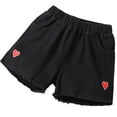 thumbnail image 1 of HAOYUNL Kids Teen Girls Shorts 2-16Y Toddler Sports Short Pants Stretch High Waisted Shorts Fashion Shorts, 1 of 7