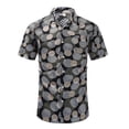 thumbnail image 1 of HAOYUNL Mens Flower Shirts Print Hawaiian Flower Shirts Short Sleeve Shirt Casual Button Down Shirt S-2XL, 1 of 10