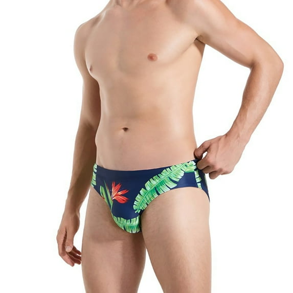 HAOYUNL Mens Swim Trunks Swim Shorts Bathing Suits with Mesh Lining Swimwear Board Shorts Men's Triangle Surf Printed Swim Trunks S-XL