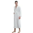 thumbnail image 1 of HAOYUNL Plush Robes Bathrobe Night-Robe Long, Warm, Soft-Winter, Unisex,Men,Women，Loungewear M-3XL, 1 of 8