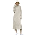 thumbnail image 1 of HAOYUNL Women's Full Body Hood Sun Shirt Summer UPF 50+ Long Sun Protection Jacket Protection Ice Silk Breathable Hoodie + Lenses Below the Knee, 1 of 10