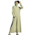 thumbnail image 1 of HAOYUNL Women's Full Body Hood Sun Shirt Summer UPF 50+ Long Sun Protection Jacket Protection Ice Silk Breathable Hoodie + Lenses Below the Knee, 1 of 10