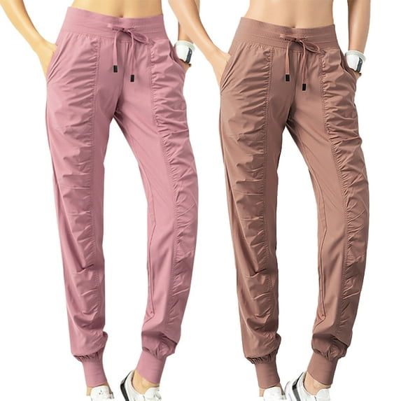 HAOYUNL Women's High Waist Cargo Jogger Pants Quick Dry Casual Pants with Pockets Casual Active Jogger Sweatpants S-3XL