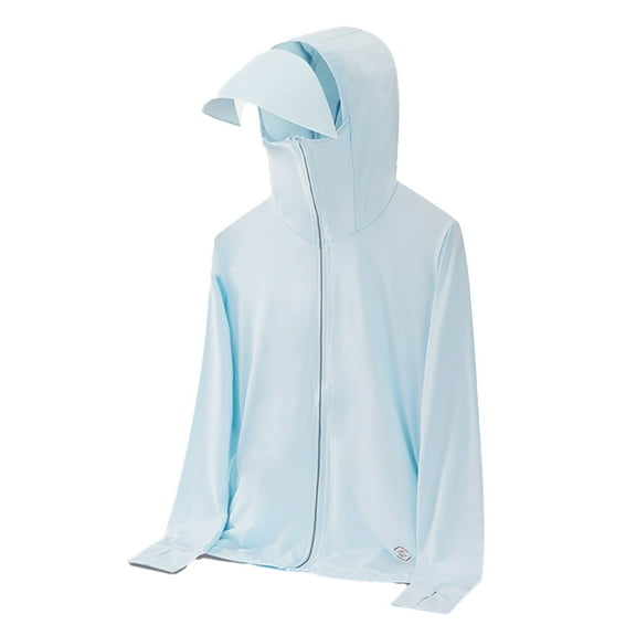 HAOYUNL Women's UPF 50+ UV Sun Protection Clothing Sun Shirt for Women Long Sleeve Athletic Hiking Shirts Lightweight Zip Up Outdoor Jacket M-5XL