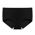 thumbnail image 1 of HAOYUNL Women's Underwears Seamless Hipster No Show Invisible Ice Silk Stretch Bikini Underwear Panty M-XL, 1 of 8