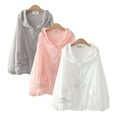 thumbnail image 1 of HAOYUNL Womens Sun Protection Lightweight Summer Cardigan Rash Guard UPF 50 Long Sleeve UV Shirt with Pockets M-3XL, 1 of 8