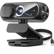 HAOYUYAN 2K HD USB Webcam with Built-in Mic, Noise Reduction, Wide-Angle Lens, Auto Light Adjustment, Plug & Play Camera for Laptop PC Conference